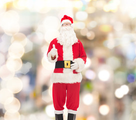 man in costume of santa claus