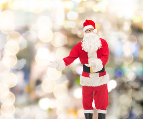 man in costume of santa claus