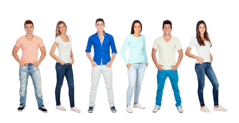 Fototapeta premium Casual and young people