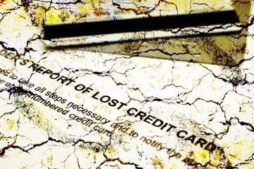 Lost credit card report