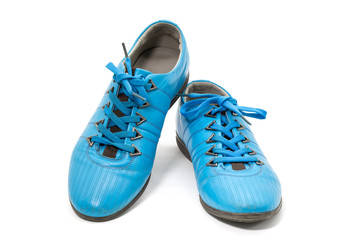 leather pairs men shoes isolated on white background