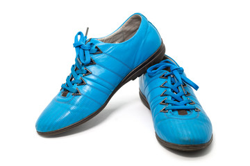 leather pairs men shoes isolated on white background