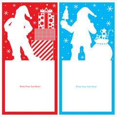 Santa Claus Shopping Poster