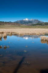 mountain reflect at the swamp 