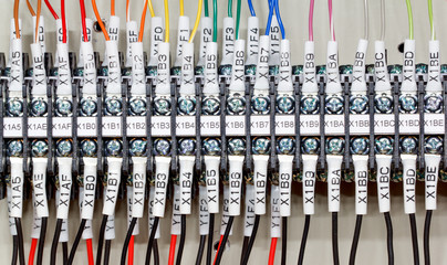 Wiring -- Control panel with wires