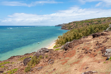 Fototapeta na wymiar plage de Baladirou, île Rodrigues, Maurice