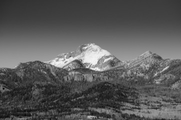 Obraz premium mountain peak B&W