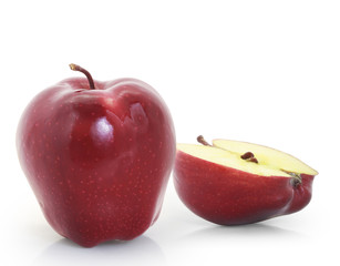 Red apple isolated