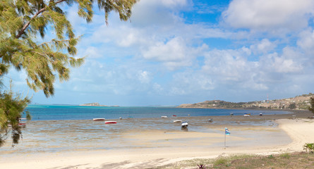 plage de Mourouk &agrave; mar&eacute;e basse, Rodrigues