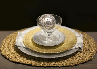 Christmas table decoration.