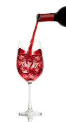 red wine in a glass