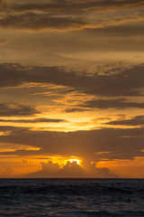 Fototapeta premium Sunset at the sea. Mirissa, Sri Lanka