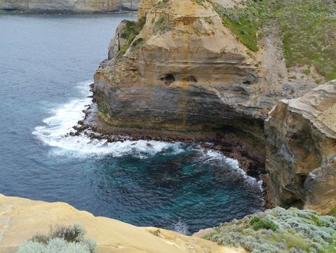 The Port Campbell National Park at the coast of Australia