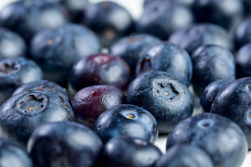 Bunch of bluberries closeup