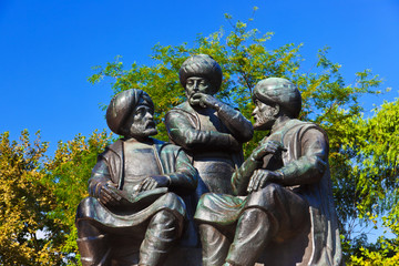 Fototapeta na wymiar Three sages statue in Istanbul Turkey