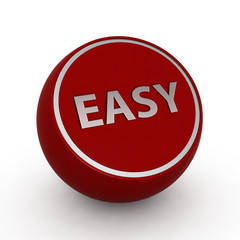 easy circular icon on white background