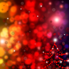 Obraz na płótnie Canvas Beautiful abstract background of holiday lights
