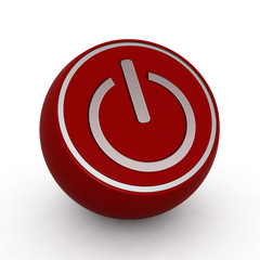 power circular icon on white background