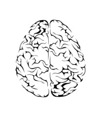 Brain Symbol Vector Illustration