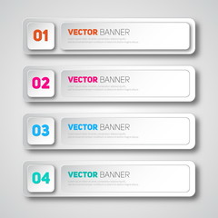 Vector infographic banners set