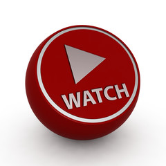 watch circular icon on white background