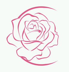 Rose Flower Symbol