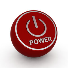 power circular icon on white background
