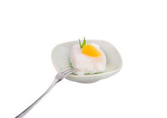 Thai dessert made from glutinous rice