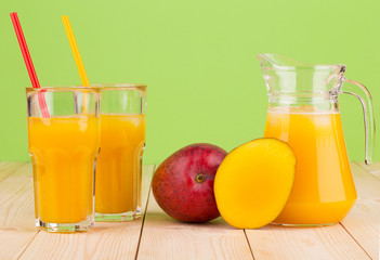 Mango and juice.