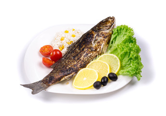 Grilled seabass