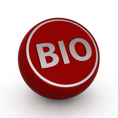 Bio circular icon on white background