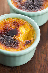 French dessert - cream brulee, burnt cream