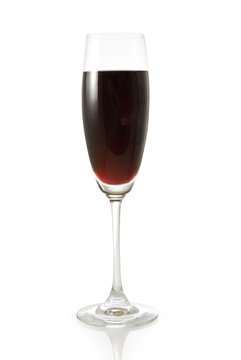 Isolated image of bottle with wine