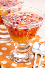 jelly sweets with citrus fruits