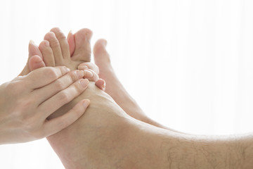 Who are receiving a massage for health
