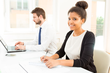 Young business people