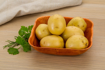 Raw potatoes