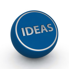 Ideas  circular icon on white background