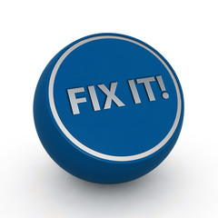 Fix it circular icon on white background