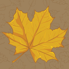 Vector Cartoon Autumn Icon