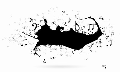 Naklejka premium Music concept