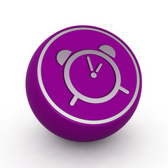 alarm circular icon on white background