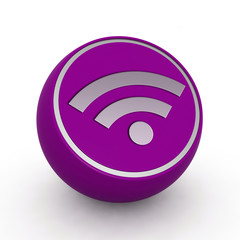 signal circular icon on white background