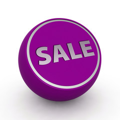 sale circular icon on white background