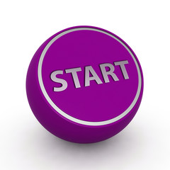 start circular icon on white background