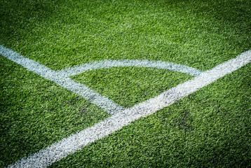 Fototapeta premium Football field corner
