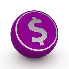 money circular icon on white background