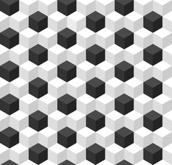 Geometric seamless background with cubes