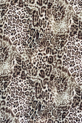 texture of close up print fabric stripes leopard