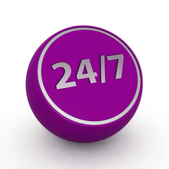 Support circular icon on white background